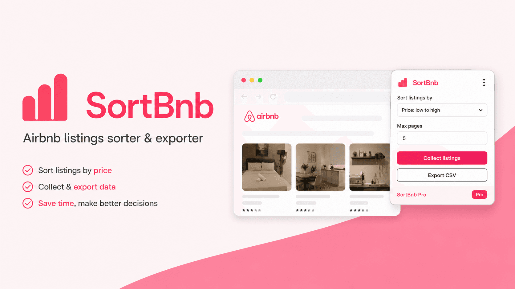 SortBnB screenshot